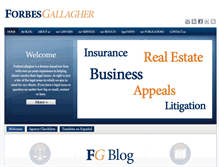 Tablet Screenshot of forbesgallagher.com